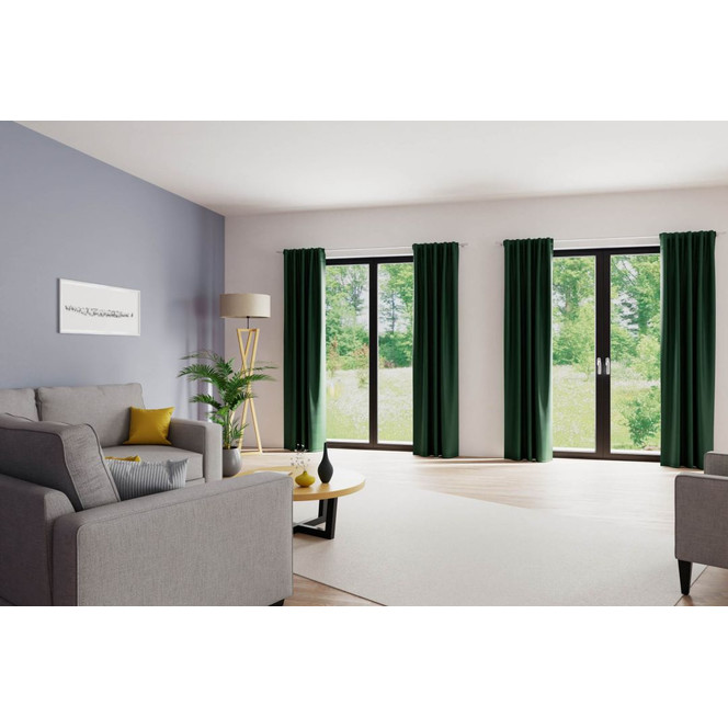 Homing Fertigschal mit verdeckten Schlaufen Galdin grün - 2.45 x 1.4m - Bild 1