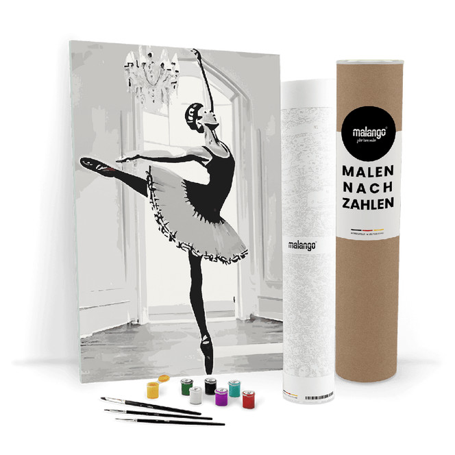 Malen nach Zahlen Leinwandbild - Ballerina Britney