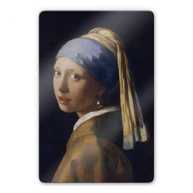 Glasbild Vermeer - Das Mädchen mit dem Perlenohrgehänge