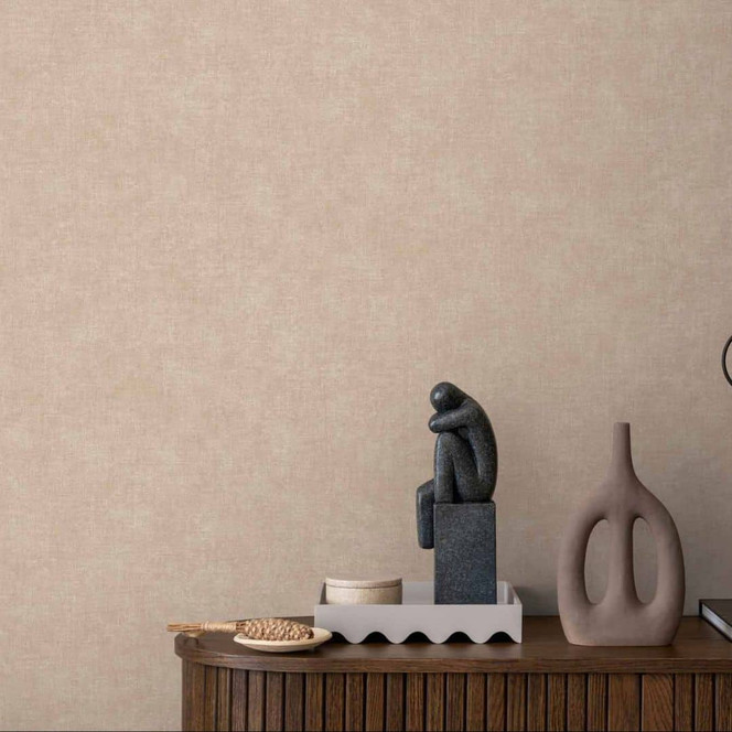 Livingwalls Vliestapete Paradise Garden Tapete Uni braun