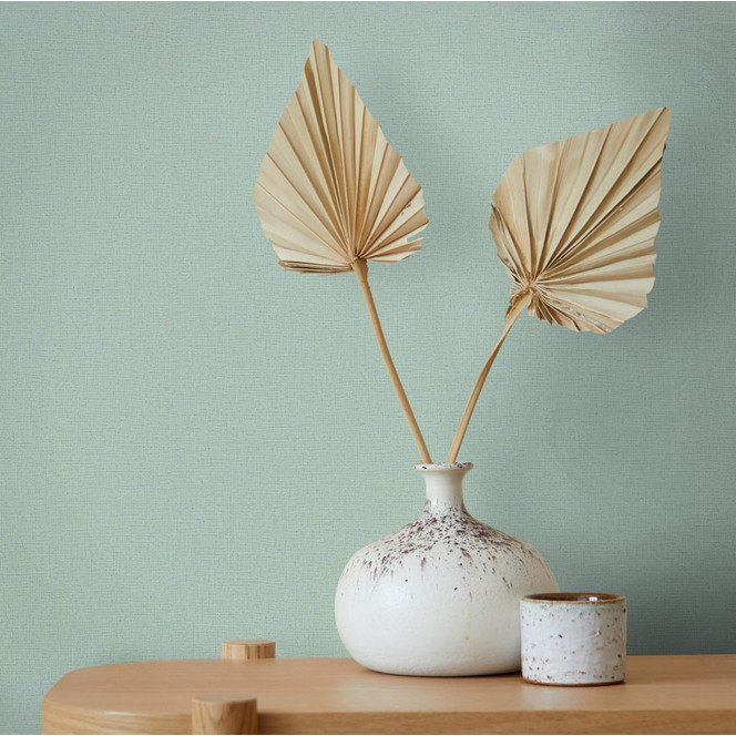 Vliestapete mit leichter Struktur grün Uni