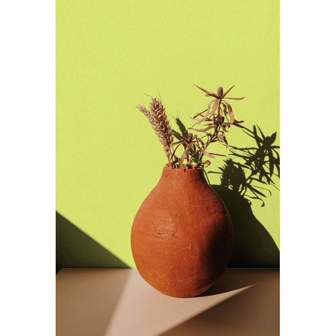 Vliestapete Uni Modern in Gelb