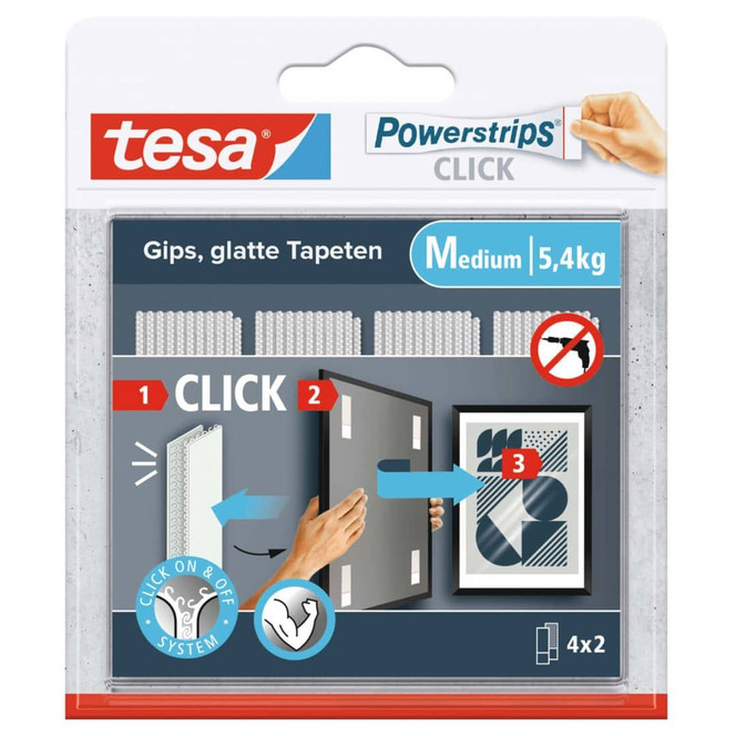 tesa® Powerstrips CLICK 4 x 2 M - Bild - 1