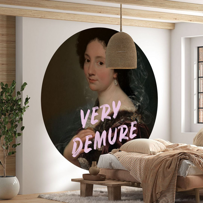 Fototapete Barocke Schönheit: Very Demure - Grace Digital Art - Rund - Selbstklebend/Vlies