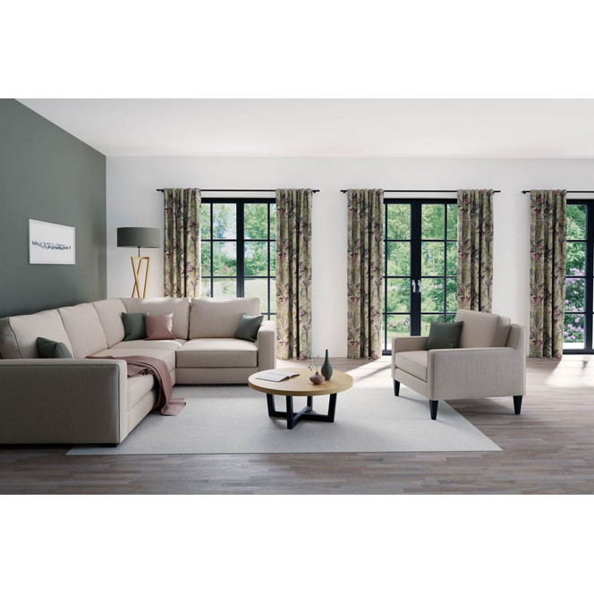 Homing Vorhang mit verdeckten Schlaufen Kelani grün - 2.45 x 1.4m - Bild 1