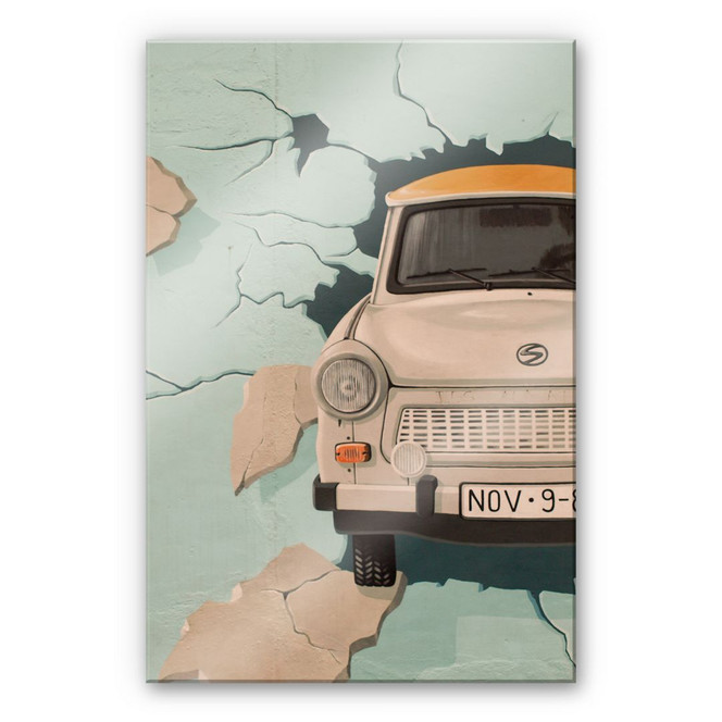 Acrylglasbild Ab durch die Wand