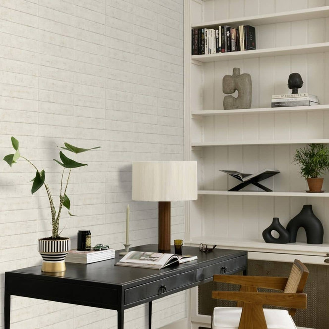 Betonoptiktapete, Steintapete Factory weiss