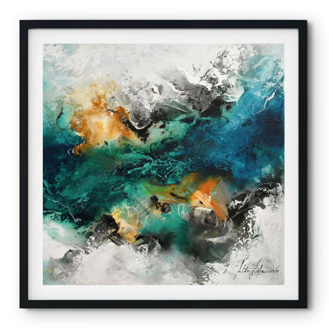 Poster Farbnebel abstrakt - Fedrau