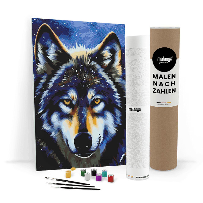 Malen nach Zahlen Leinwandbild - Wolf Werner