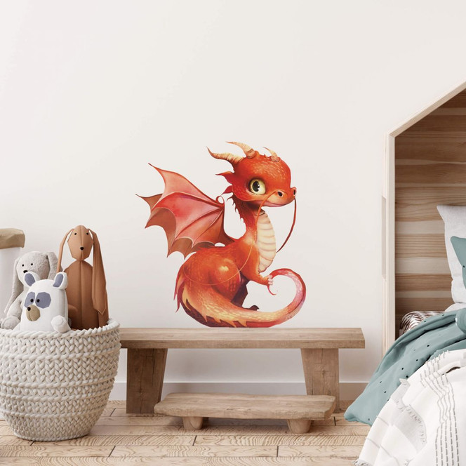 Wandtattoo Die kleinen Drachen - Flämmchen