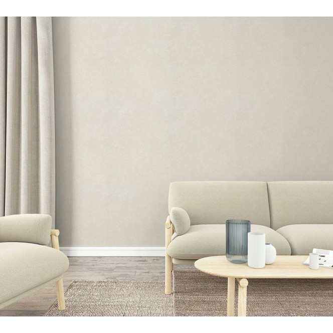 Vliestapete Beige Uni für Wohnzimmer Schlafzimmer Küche marburg Tapete