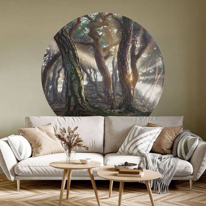 Wandtattoo Heiliger Kiefernwald - Ryu - Rund