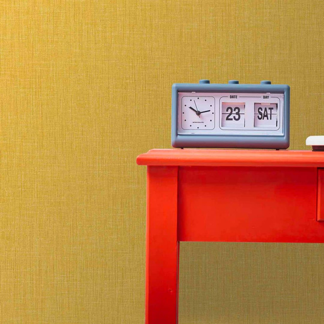 Livingwalls Vliestapete Metropolitan Stories Unitapete einfarbig gelb