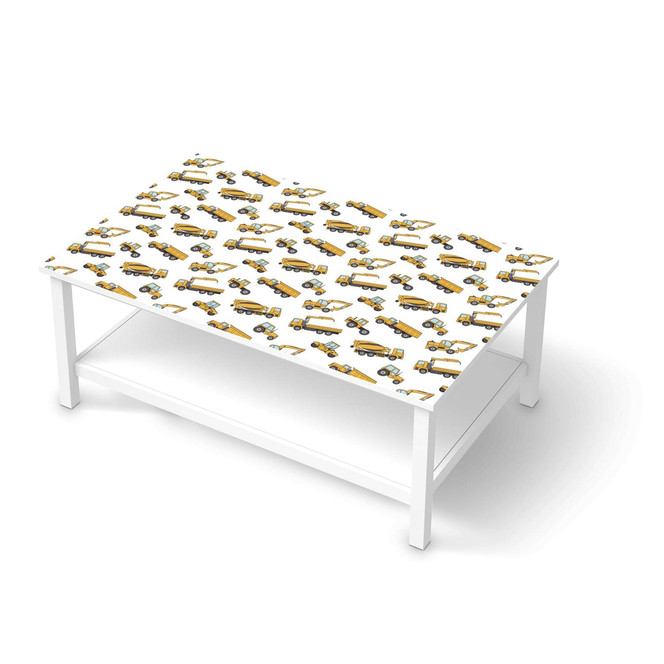 Möbelfolie IKEA Hemnes Tisch 118x75cm - Working Cars- Bild 1