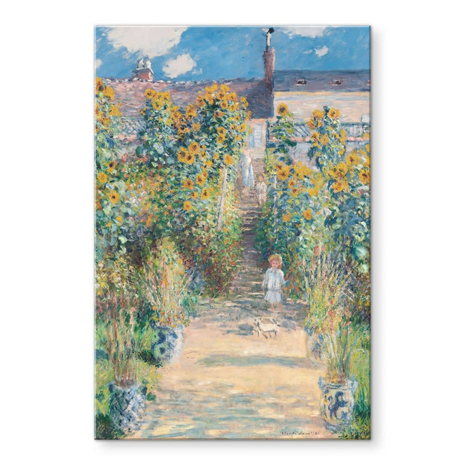 Acrylglasbild Monet - Der Garten Monets in Vétheuil