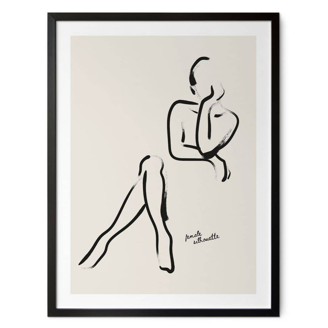 Poster Linien der Weiblichkeit - Treechild