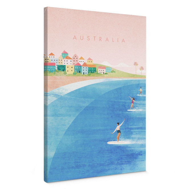 Leinwandbild Surfen an der Küste Australiens - Rivers