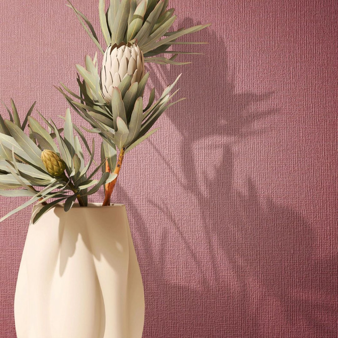 Vliestapete in rot leichte Struktur Uni Modern