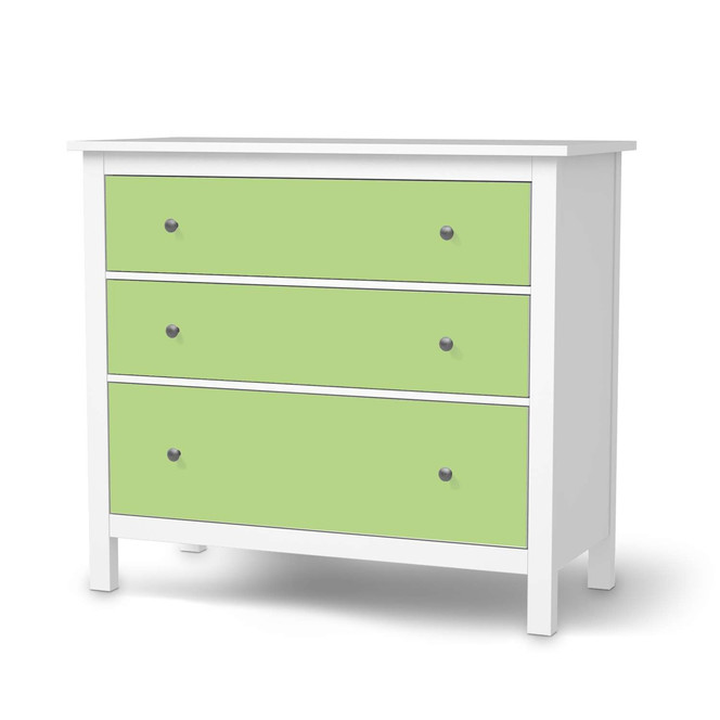 Möbelfolie IKEA Hemnes Kommode 3 Schubladen - Hellgrün Light- Bild 1