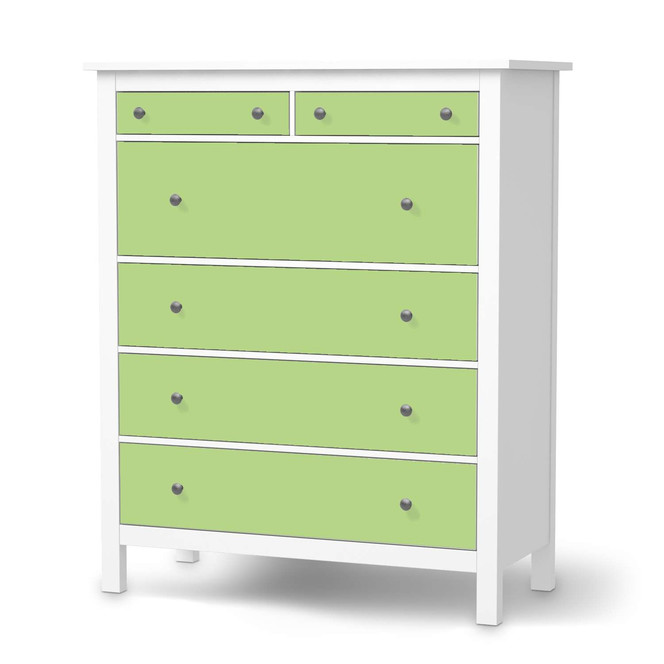 Klebefolie IKEA Hemnes Kommode 6 Schubladen - Hellgrün Light- Bild 1