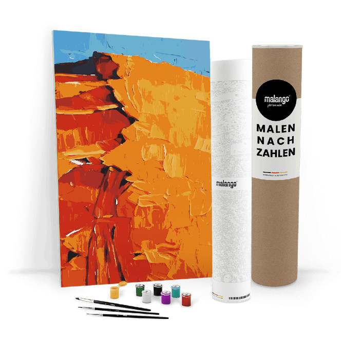 Malen nach Zahlen Leinwandbild - Sandmeer in der Wüste