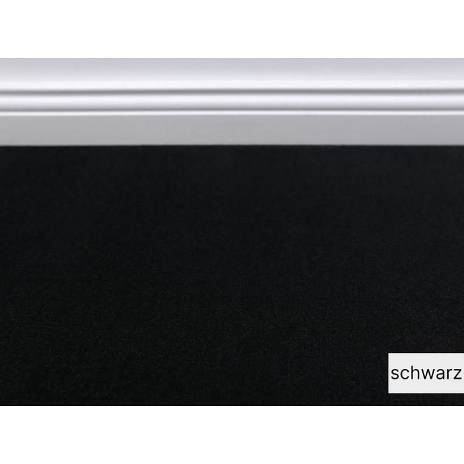 Romeo Teppichboden Meterware in Schwarz