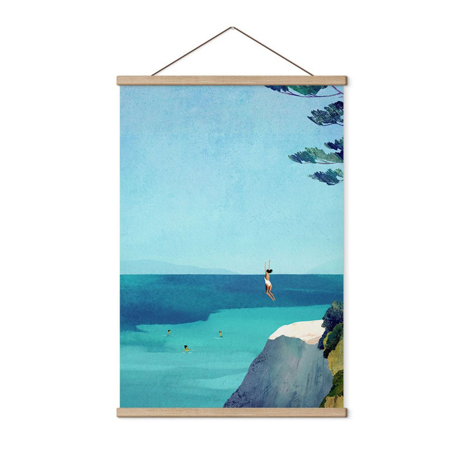 Stoffbild Sommerglück am türkisblauen Meer - Rivers