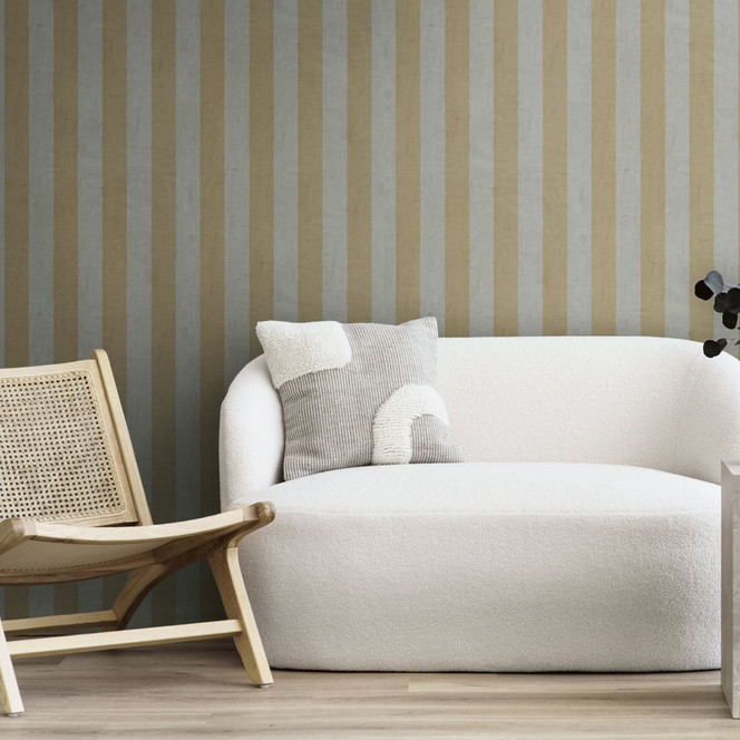 Streifentapete Grau Braun – Klassisches Streifenmuster matt – Vliestapete modern