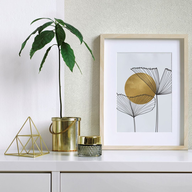 Vliestapete mit geschwungenem Motiv grau Struktur