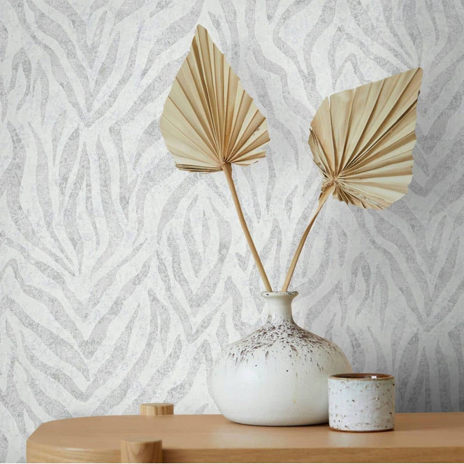 Vliestapete Weiss Grau Streifen für Wohnzimmer Schlafzimmer Büro marburg Tapete