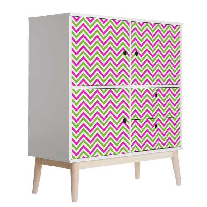 Möbelfolie, Dekofolie - abwischbar - Zick Zack