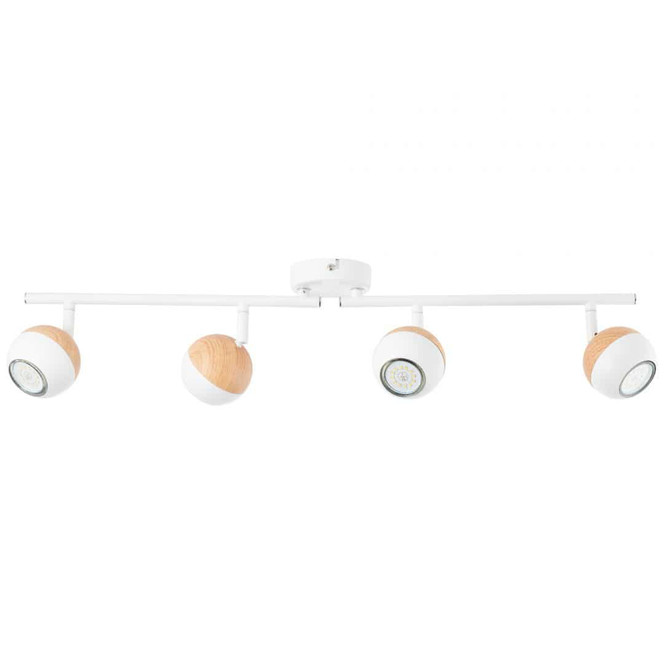 Spotrohr Naima, beige, 12.5 x 75 cm, Metall Deckenspots, dimmbar