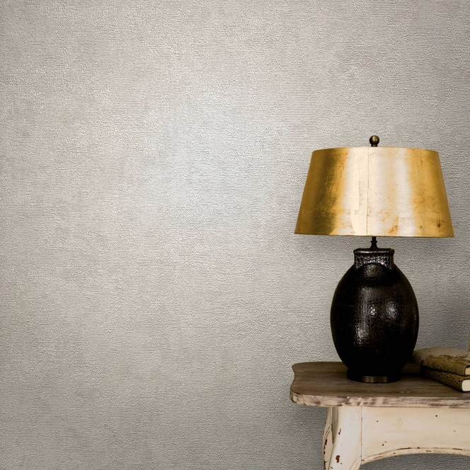 Vliestapete mit leicht linierter Struktur beige Uni