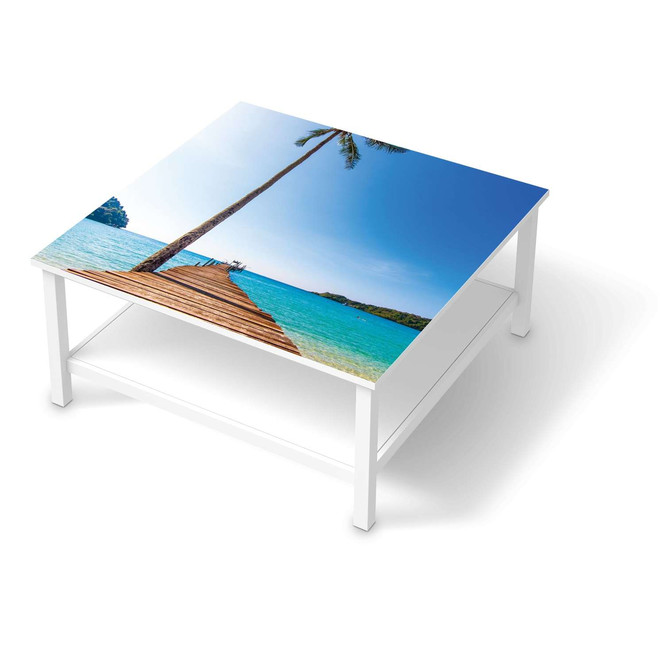 Klebefolie IKEA Hemnes Tisch 90x90cm - Caribbean- Bild 1