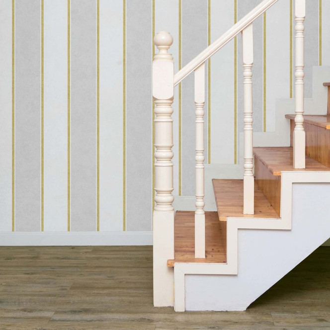 Vliestapete Blockstreifen, Streifen Streifen Klassisch matt in Weiss