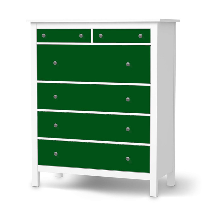 Klebefolie IKEA Hemnes Kommode 6 Schubladen - Grün Dark- Bild 1