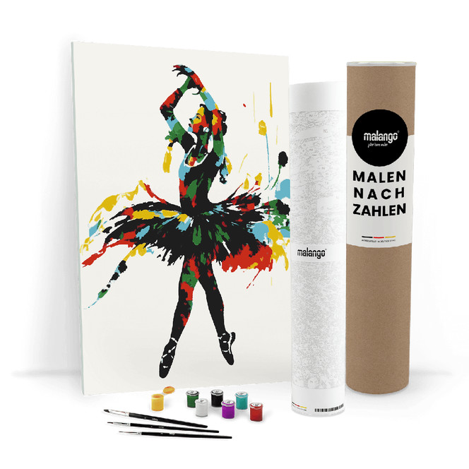 Malen nach Zahlen Leinwandbild - Ballerina Bryanna