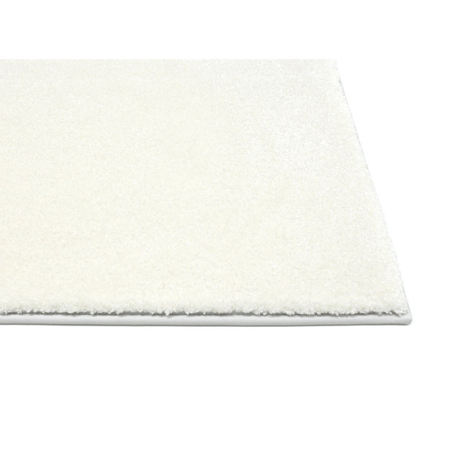 Liva Paspelteppich Rechteck Wunschmass in Weiss