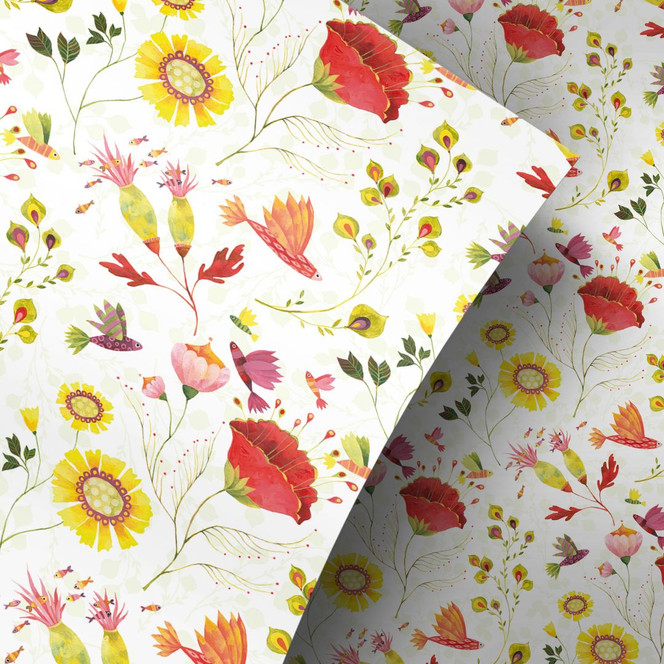 Möbelfolie Blanz - Phantastic Flowers