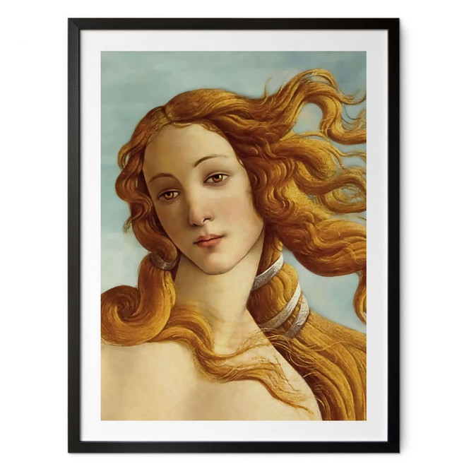 Poster Portrait der Venus - Inspiriert von Botticelli