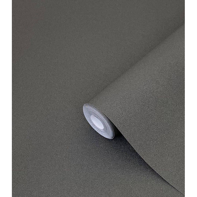 Vliestapete in hochwertiger Struktur schwarz Uni von Harald Glööckler