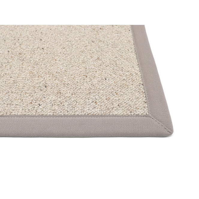 HEVO Corfu Wollteppich nach Mass Rechteck Wunschmass in Natur