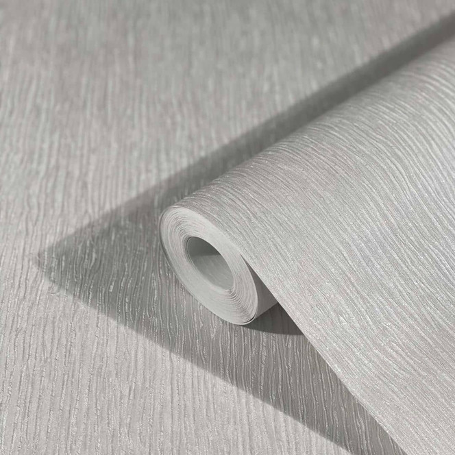 Vliestapete mit leichter Struktur als Uni Grau Einfarbig