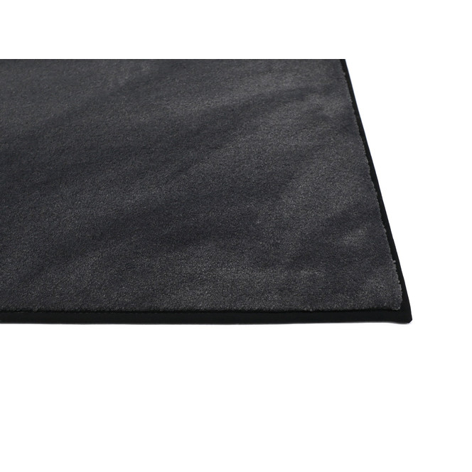 Samantha Velours Paspelteppich Wunschmass in Anthrazit