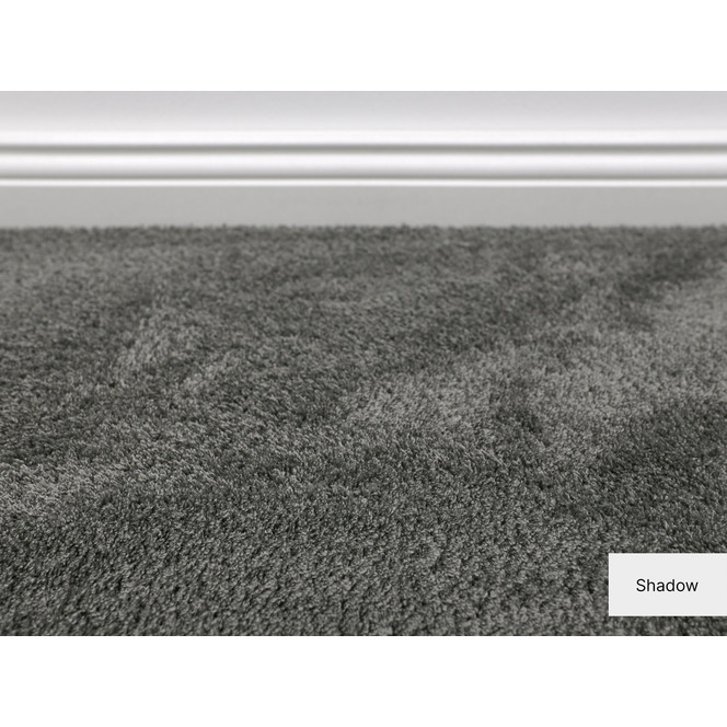 Yuki Velours Teppichboden Meterware in Shadow