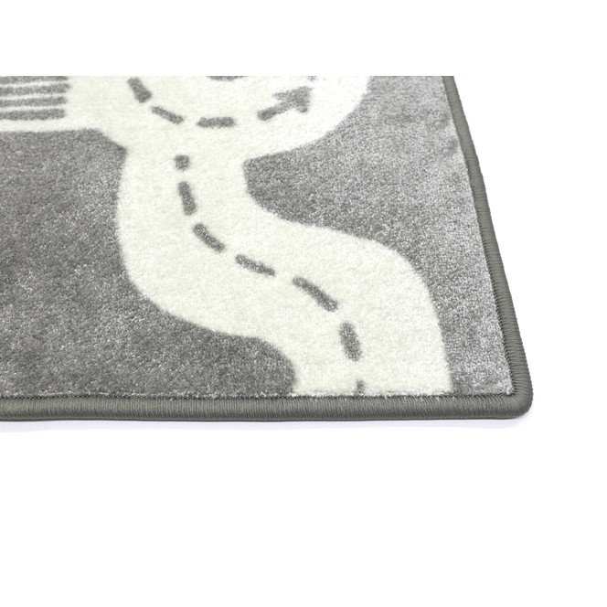 Noah Street Kettelteppich Wunschmass in Land - Grey