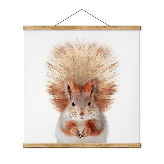 Stoffbild Kleines Eichhörnchen - Sisi & Seb
