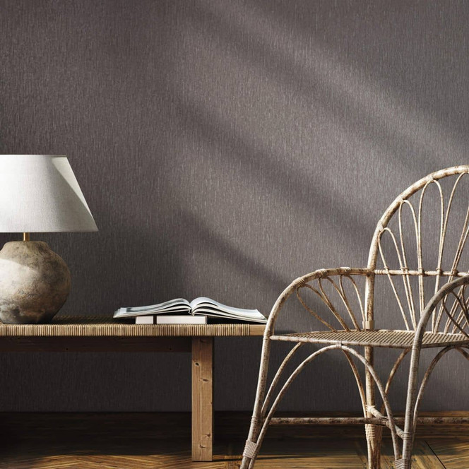 Vliestapete mit leichter Struktur beige Uni