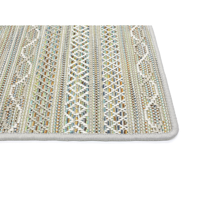 Nahla Kettelteppich Rechteck Wunschmass in Silver