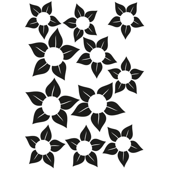 Wandtattoo Blüten-Set 14